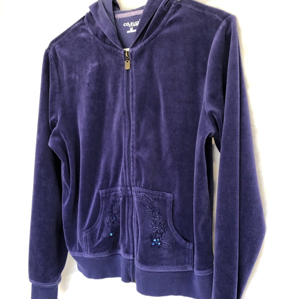 Velvet purple sweater